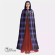 1stScotland Clothing - Dunlop Modern Clan Tartan Crest Unisex Hooded Cloak A7