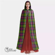 1stScotland Clothing - MacDonald of Clanranald Clan Tartan Crest Unisex Hooded Cloak A7