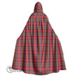 1stScotland Clothing - Shaw Red Modern Tartan Unisex Hooded Cloak A7 | 1stScotland