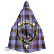 1stScotland Clothing - Rutherford Clan Tartan Crest Unisex Hooded Cloak A7 | 1stScotland