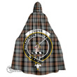 1stScotland Clothing - Gunn Weathered Clan Tartan Crest Unisex Hooded Cloak A7 | 1stScotland