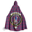 1stScotland Clothing - Montgomery Modern Clan Tartan Crest Unisex Hooded Cloak A7 | 1stScotland