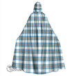 1stScotland Clothing - Stewart Muted Blue Tartan Unisex Hooded Cloak A7 | 1stScotland