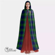 1stScotland Clothing - Oliphant Modern Clan Tartan Crest Unisex Hooded Cloak A7