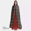 1stScotland Clothing - Gunn Weathered Clan Tartan Crest Unisex Hooded Cloak A7