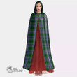 1stScotland Clothing - Wishart Hunting Modern Tartan Unisex Hooded Cloak A7
