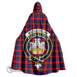 1stScotland Clothing - MacLachlan Modern Clan Tartan Crest Unisex Hooded Cloak A7 | 1stScotland