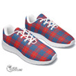 1stScotland Shoes - Galloway Red Tartan Air Running Shoes A7