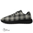 1stScotland Shoes - Menzies Black White Ancient Tartan Air Running Shoes A7