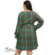 1stScotland Women's Clothing - Gayre Tartan Women's V-neck Dress With Waistband A7