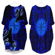 1stScotland Clothing - Viking Raven and Compass - Blue Version - Batwing Pocket Dress A95 | 1stScotland