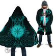 1stScotland Clothing - Viking Raven and Compass - Cyan Version - Cloak A95 | 1stScotland