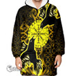 1stScotland Clothing - Viking Raven and Compass - Gold Version - Oodie Blanket Hoodie A95 | 1stScotland