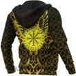 1stScotland Clothing - Viking Raven and Compass - Gold Version - Hoodie A95 | 1stScotland