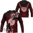 1stScotland Clothing - Viking Raven and Compass - Red Version - Hoodie A95 | 1stScotland