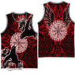 1stScotland Clothing - Viking Raven and Compass - Red Version - Basketball Jersey A95 | 1stScotland