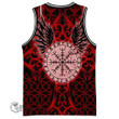 1stScotland Clothing - Viking Raven and Compass - Red Version - Basketball Jersey A95 | 1stScotland