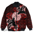 1stScotland Clothing - Viking Raven and Compass - Red Version - Bomber Jackets A95 | 1stScotland