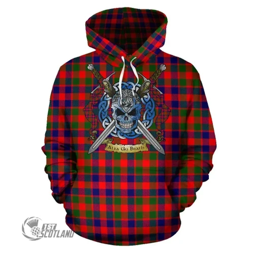 1stScotland - Gow Modern Tartan Hoodie Celtic Scottish Warrior A79