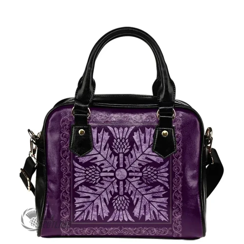 1stScotland Bag - Shoulder Handbag - Thistle Luxury Purple A24