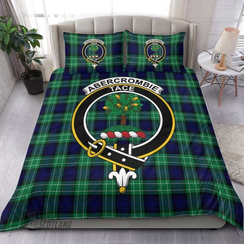 1stScotland Duvet Cover - Abercrombie Clan Tartan Crest Bedding Set A7