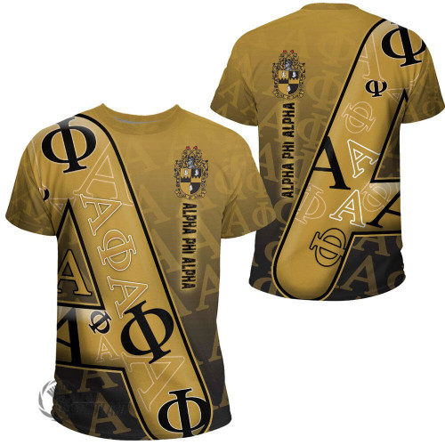Africa Zone Clothing - Alpha Phi Alpha Letters Pattern T-shirt A35