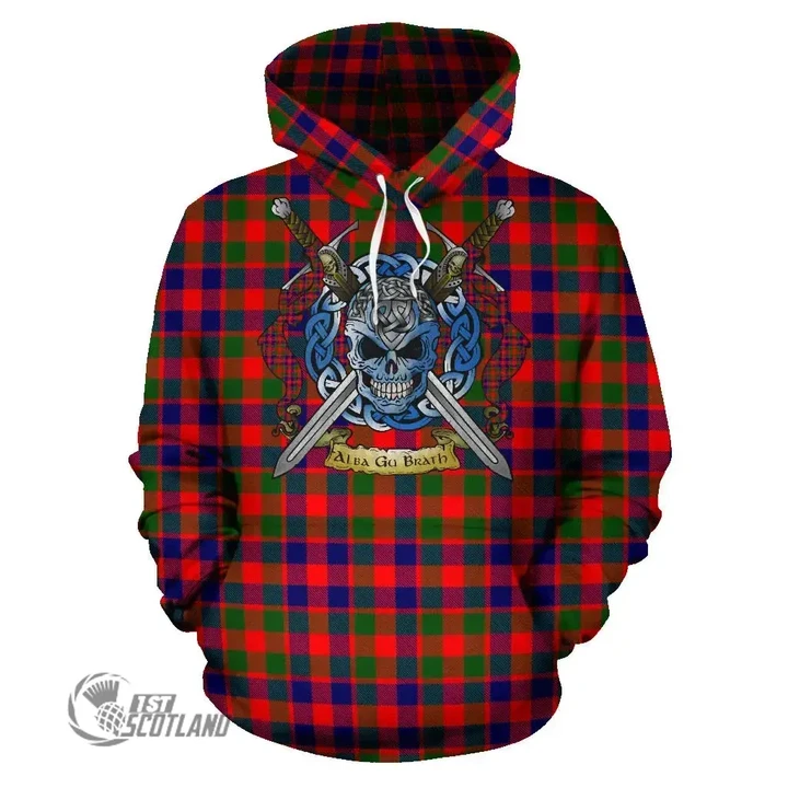 1stScotland - Gow Modern Tartan Hoodie Celtic Scottish Warrior A79 | 1stScotland.com