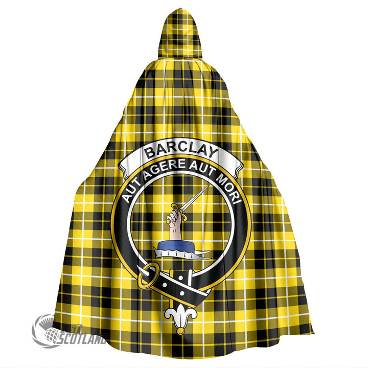 1stScotland Clothing - Barclay Dress Modern Clan Tartan Crest Unisex Hooded Cloak A7 | 1stScotland