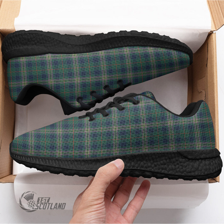 1stScotland Shoes - Kennedy Modern Tartan Air Running Shoes A7