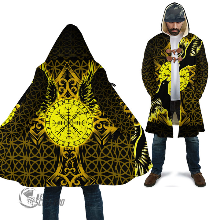1stScotland Clothing - Viking Raven and Compass - Gold Version - Cloak A95 | 1stScotland