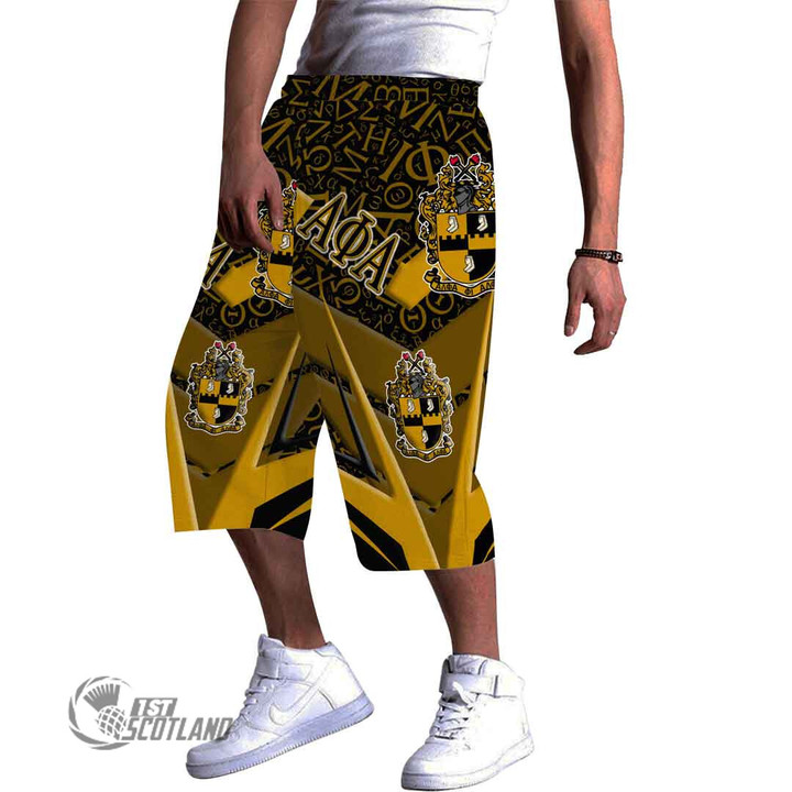 Africa Zone Clothing - Alpha Phi Alpha  Sporty Style Baggy Short A35