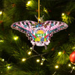 1stScotland Ornament - Central African Republic Custom Shape Ornament - Pink Butterfly with Flowers A7 | 1stScotland