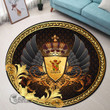 1stScotland Round Carpet - Lorain Family Crest Round Carpet - Ornamental Heraldic Shield A7 | 1stScotland