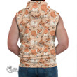 1stScotland Clothing - Pattern of Corgi Dog - Sleeveless Hoodie A7 | 1stScotland