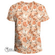 1stScotland Clothing - Pattern of Corgi Dog - T-shirt A7 | 1stScotland
