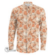 1stScotland Clothing - Pattern of Corgi Dog - Long Sleeve Button Shirt A7 | 1stScotland