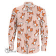1stScotland Clothing - Cartoon Corgi Dog - Long Sleeve Button Shirt A7 | 1stScotland