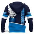 1stScotland Hoodie - Lyons Hoodie - Great Lion Style Blue A7