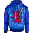 1stScotland Hoodie - Hummell Hoodie - Lion With Scotland Thistle A7 | 1stScotland