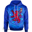 1stScotland Hoodie - Kincaid Hoodie - Lion With Scotland Thistle A7 | 1stScotland