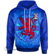 1stScotland Hoodie - Levington Hoodie - Lion With Scotland Thistle A7 | 1stScotland