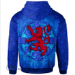 1stScotland Hoodie - MacLaren Hoodie - Lion With Scotland Thistle A7