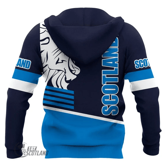 1stScotland Hoodie - Purves Scottish Family Crest Hoodie - Great Lion Style Blue A7