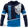 1stScotland Hoodie - Ruthven Hoodie - Great Lion Style Blue A7 | 1stScotland