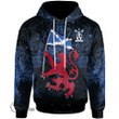 1stScotland Hoodie - Turnbull Hoodie - Lion Rampant With Scotland Flag A7 | 1stScotland