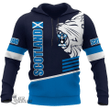1stScotland Hoodie - Traquair Hoodie - Great Lion Style Blue A7 | 1stScotland