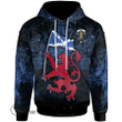 1stScotland Hoodie - Udny Scottish Family Crest Hoodie - Lion Rampant With Scotland Flag A7 | 1stScotland