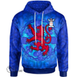 1stScotland Hoodie - Roe Hoodie - Lion With Scotland Thistle A7 | 1stScotland