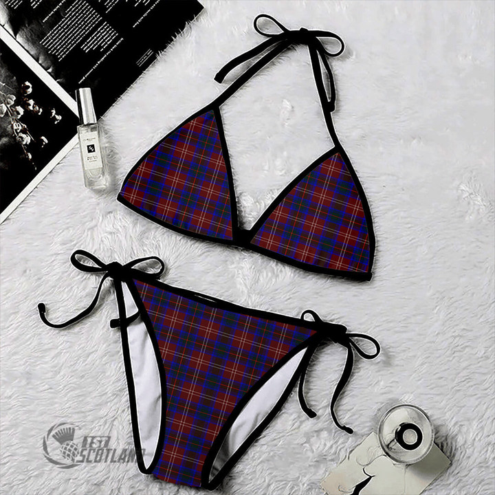 1stScotland Clothing - Chisholm Hunting Modern Tartan 2 Piece Bikini A35