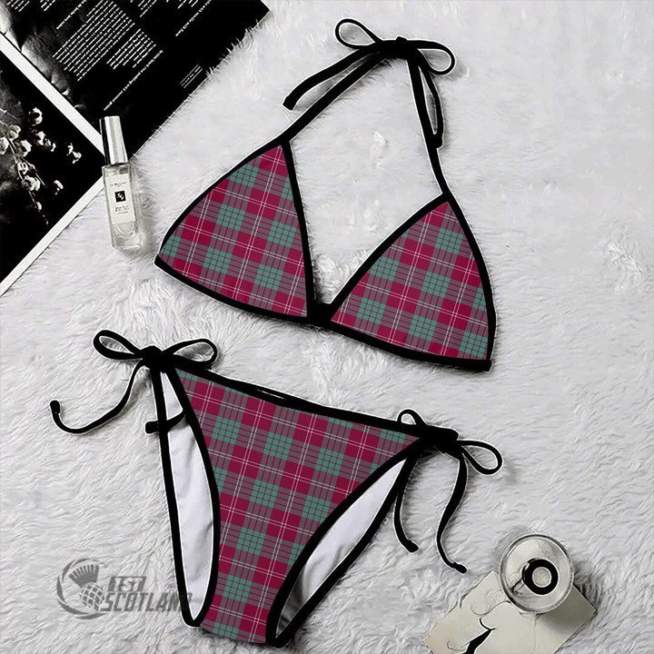 1stScotland Clothing - Crawford Ancient Tartan 2 Piece Bikini A35